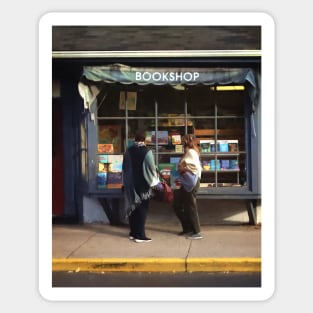 New Hope PA - Browsing By Bookstore Window Sticker